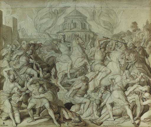 Julius Schnorr von Carolsfeld - Besiegung Wittekinds bei Bürberg