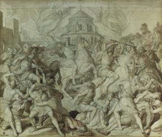 Julius Schnorr von Carolsfeld - Besiegung Wittekinds bei Bürberg