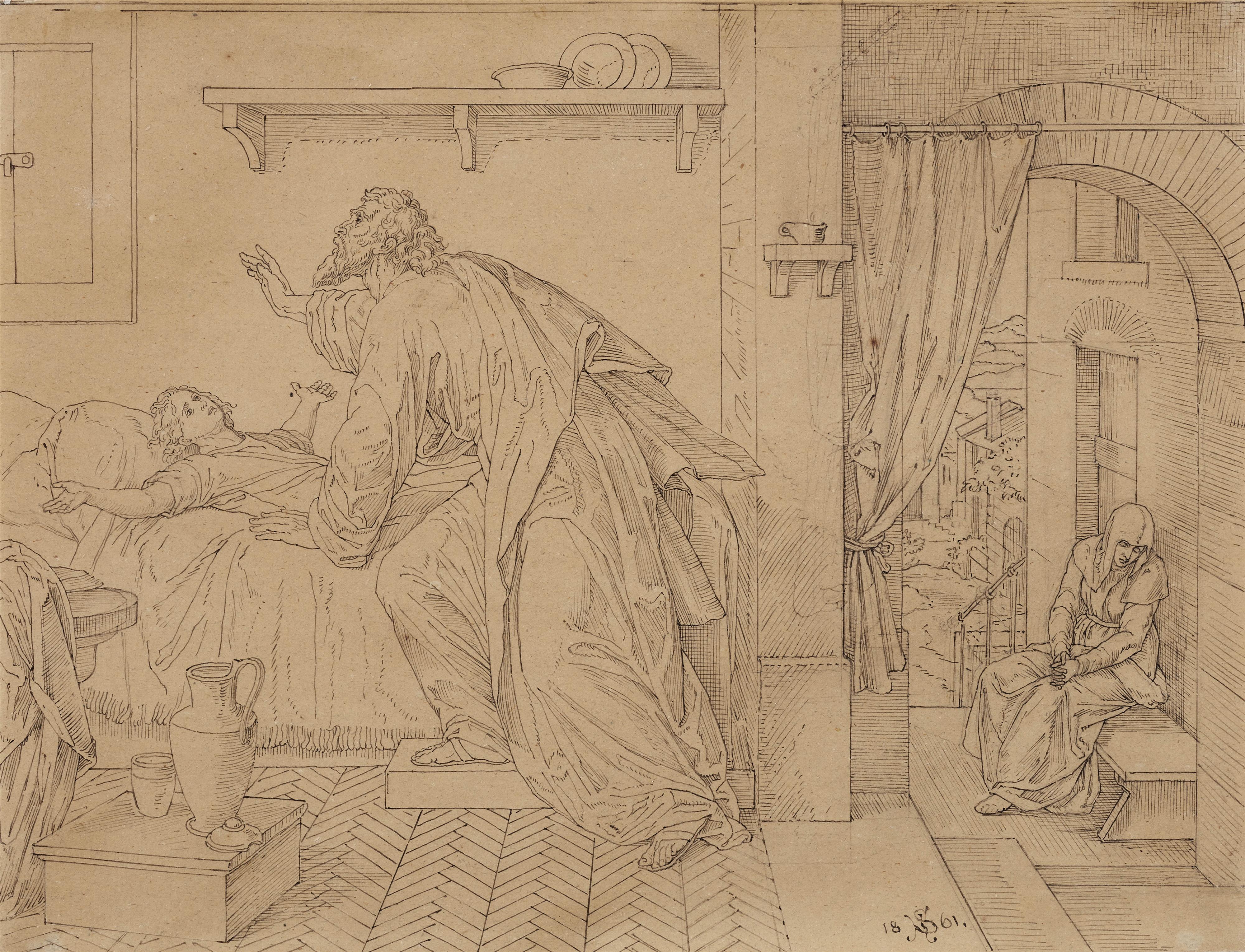 Julius Schnorr von Carolsfeld - Die Auferweckung des Sohnes der Witwe von Sidon