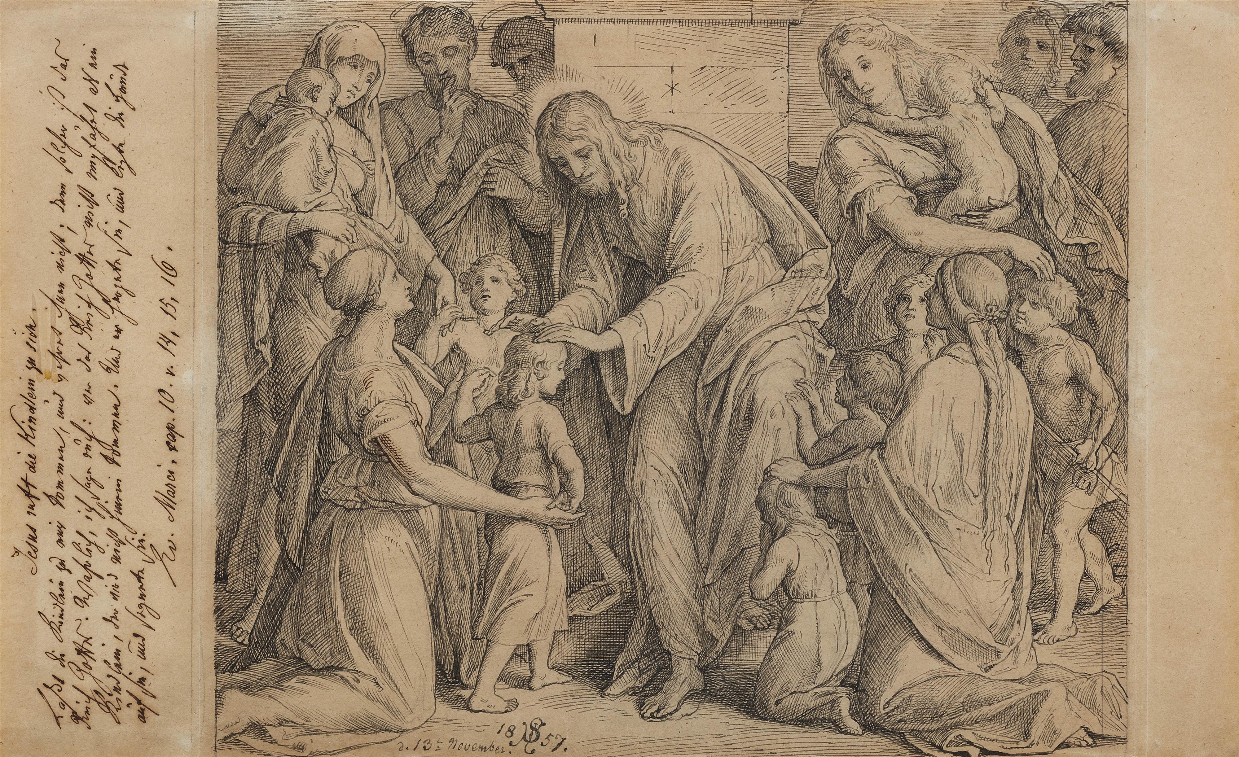 Julius Schnorr von Carolsfeld - Lasset die Kinder zu mir kommen