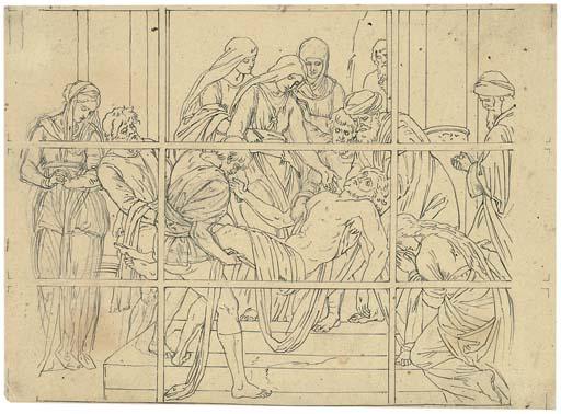 Julius Schnorr von Carolsfeld - The Entombment: Design for a stained glass window in Saint Paul\'s Cathedral, London
