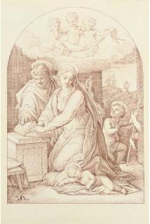 Julius Schnorr von Carolsfeld - The Holy Family with the Infant Baptist