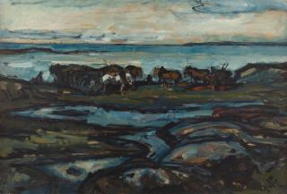 Julius Seyler - Abend am Meer.