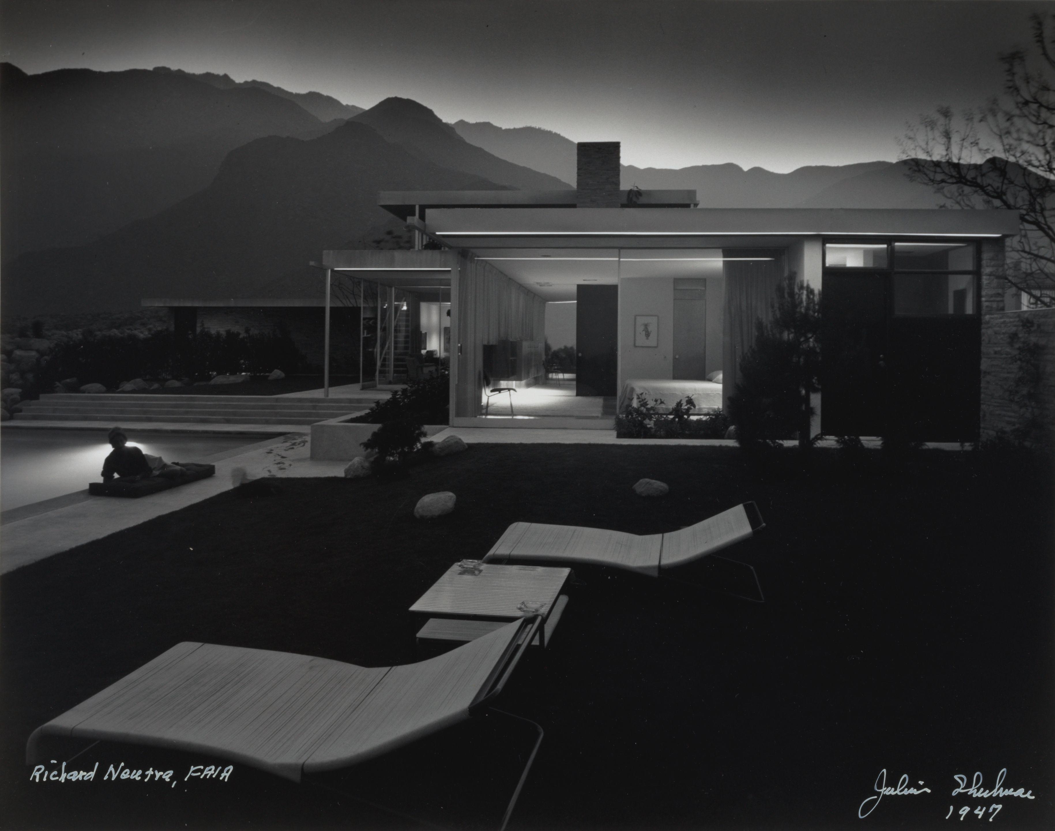 Julius Shulman - Kaufmann House, Palm Springs, Richard Neutra, Architect