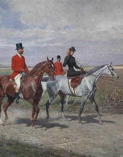 Julius Von Blaas - A Hunting Party With Emperor Franz Josef And Sissi