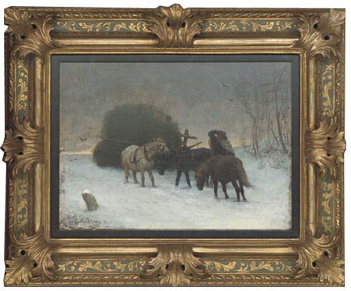 Julius von Blaas - An Unfortunate Occurence On The Road Home