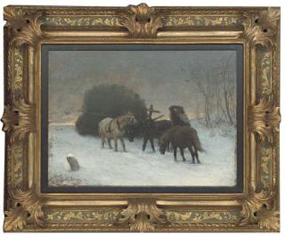 Julius von Blaas - An Unfortunate Occurence On The Road Home