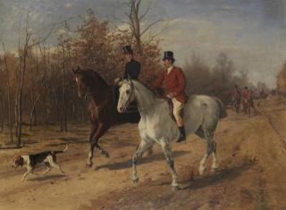 Julius von Blaas - Ausritt zur Parforcejagd