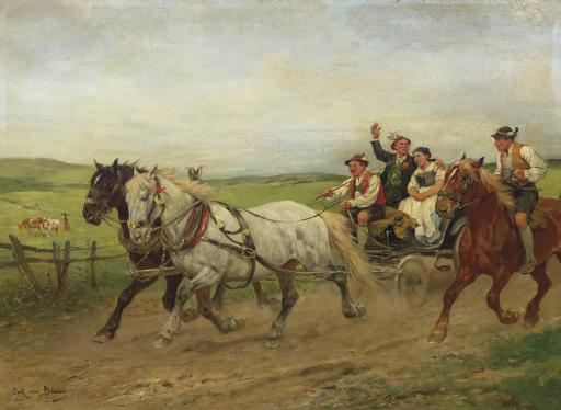 Julius von Blaas - On Our Way