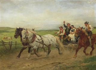 Julius von Blaas - On Our Way