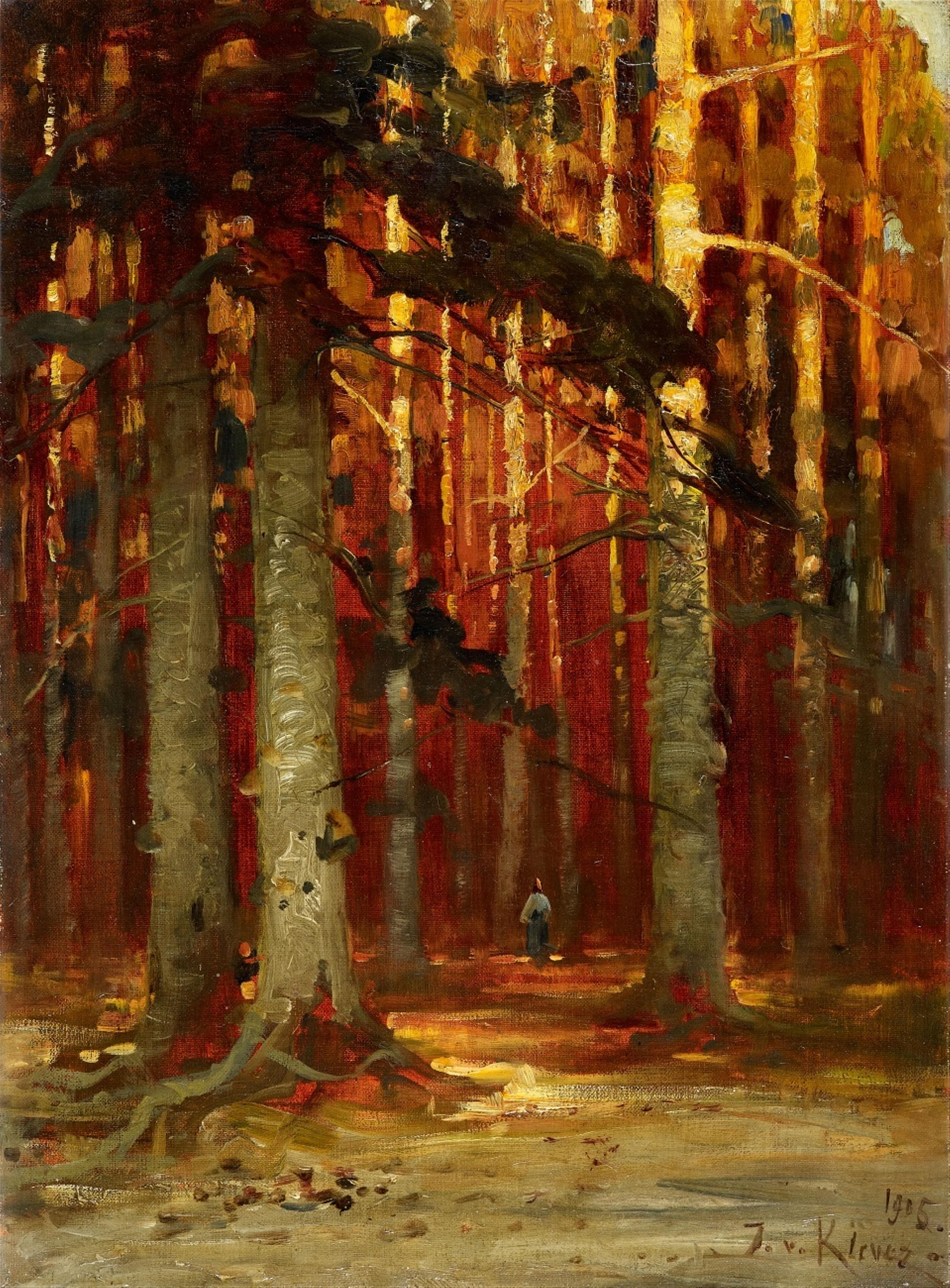 Julius von Klever - Herbstwald