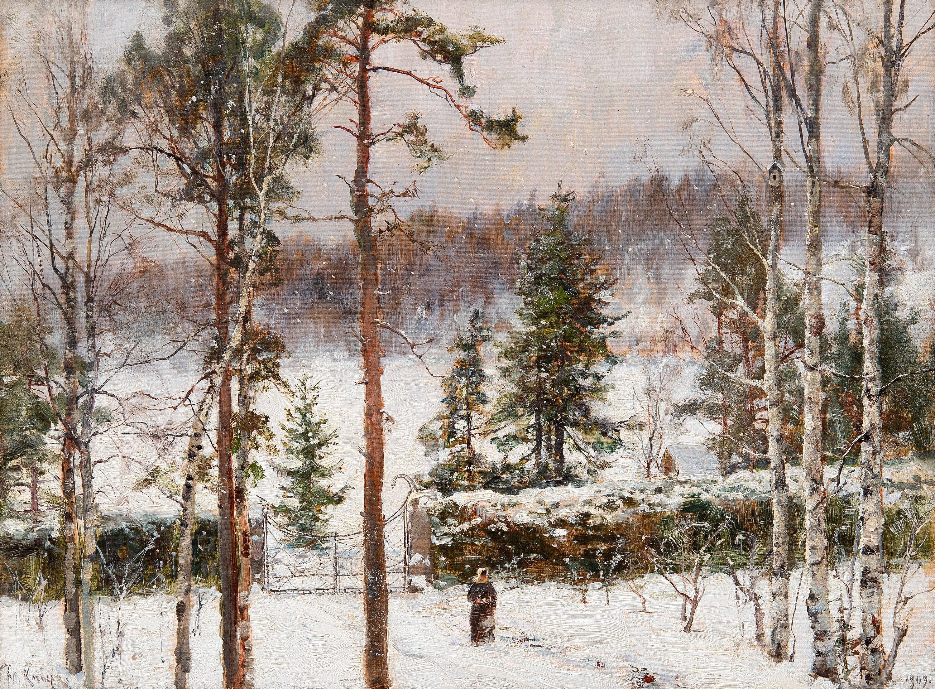Julius von Klever - Snowfall.