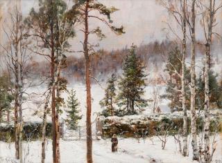 Julius von Klever - Snowfall.