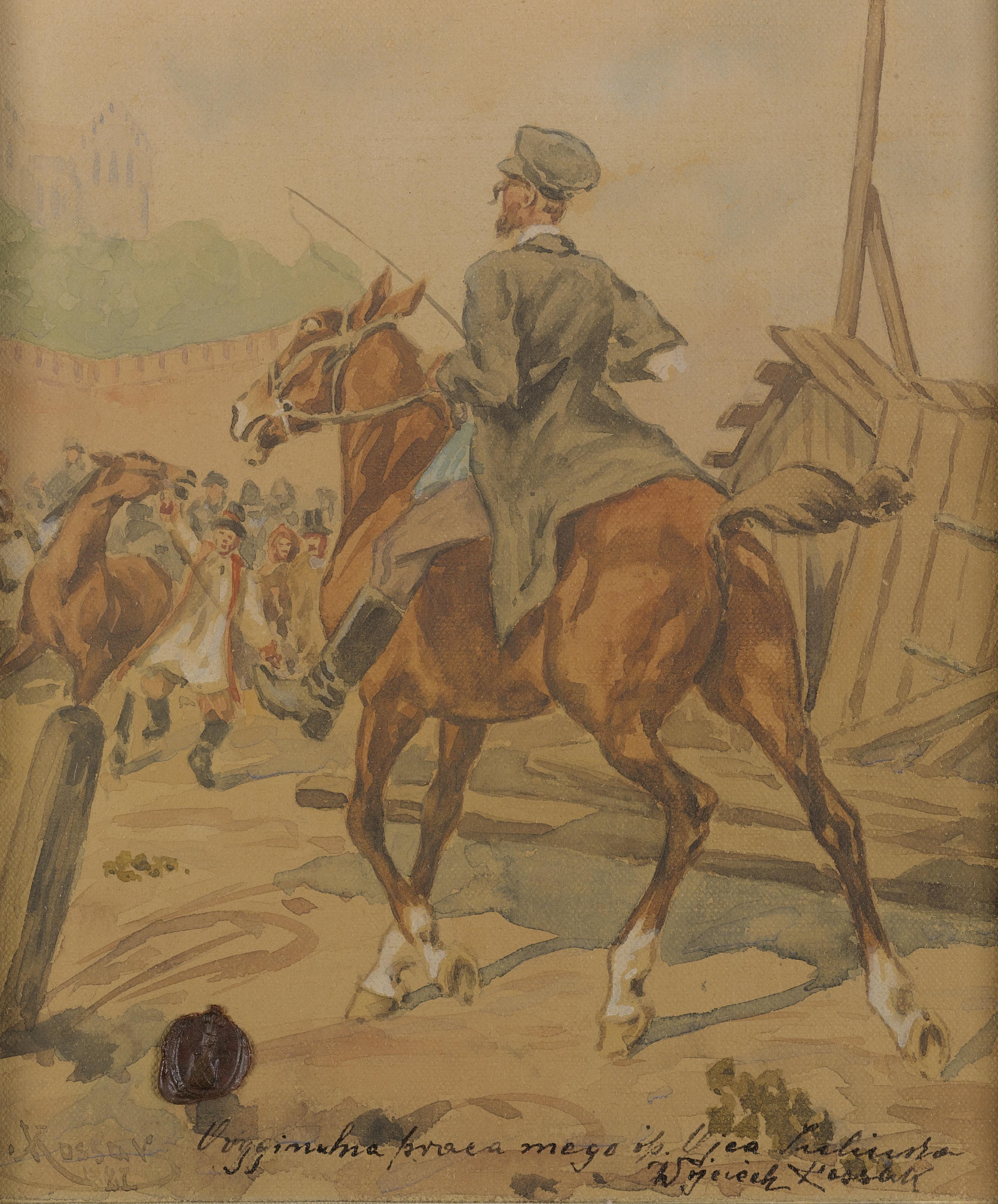 Juliusz Kossak - Rider On Horseback