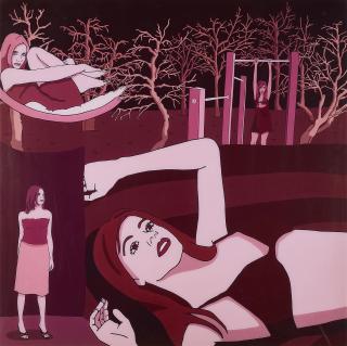 Jun Hasegawa - Red Square Painting.