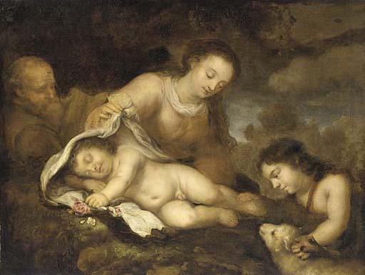 Jurgen Ovens - The Holy Family with Infant Saint John the Baptist
