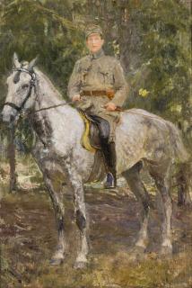 Juri Ilich Repin - Soldier On A Horse.