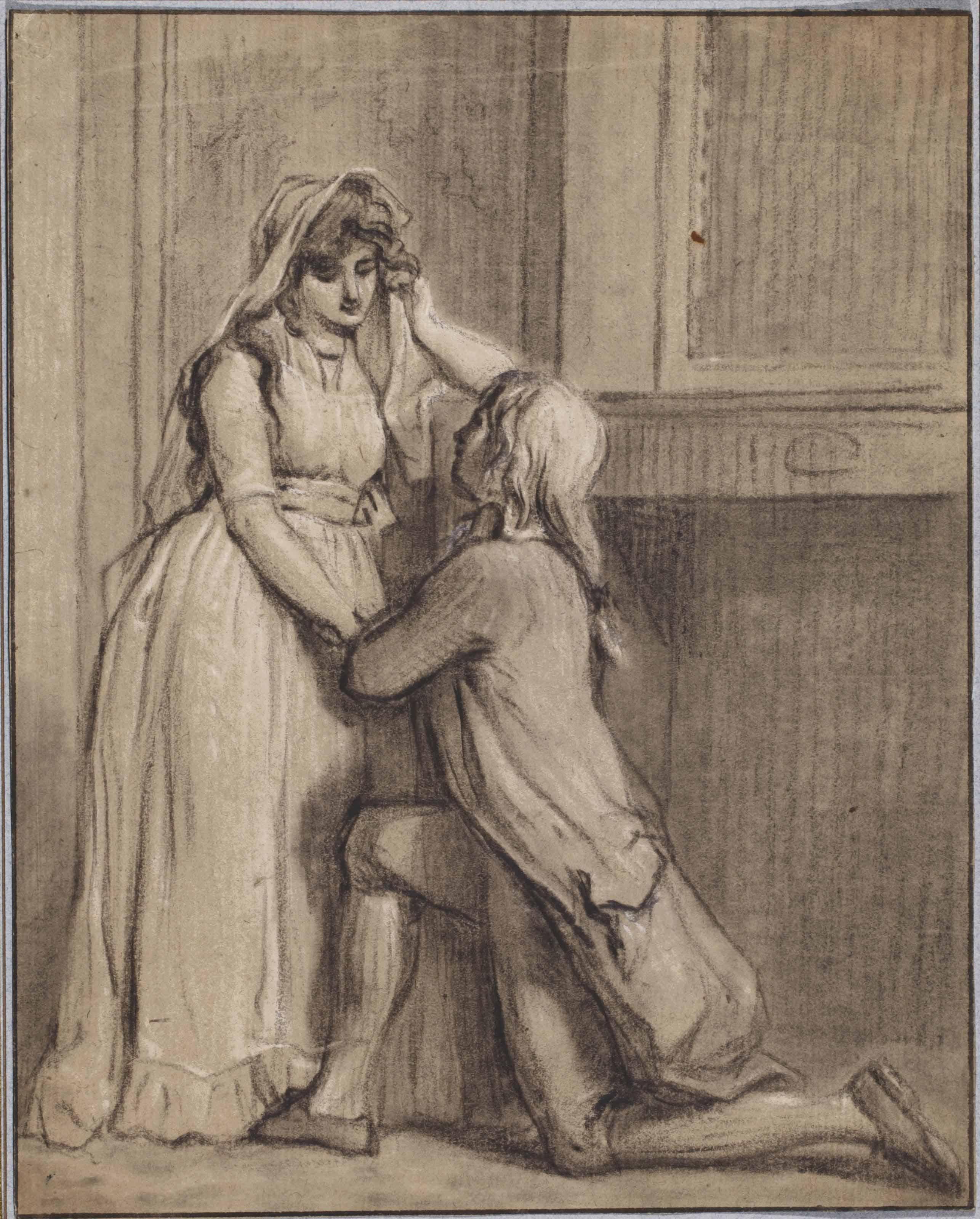 Jurriaan Andriessen - The Proposal (Recto); A Tracing Of The Female Figure (Verso)