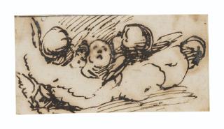 Jusepe De Ribera, Called Lo Spagnoletto - Six cherubs in the clouds