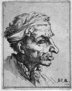 Jusepe de Ribera - Der kleine groteske Kopf.