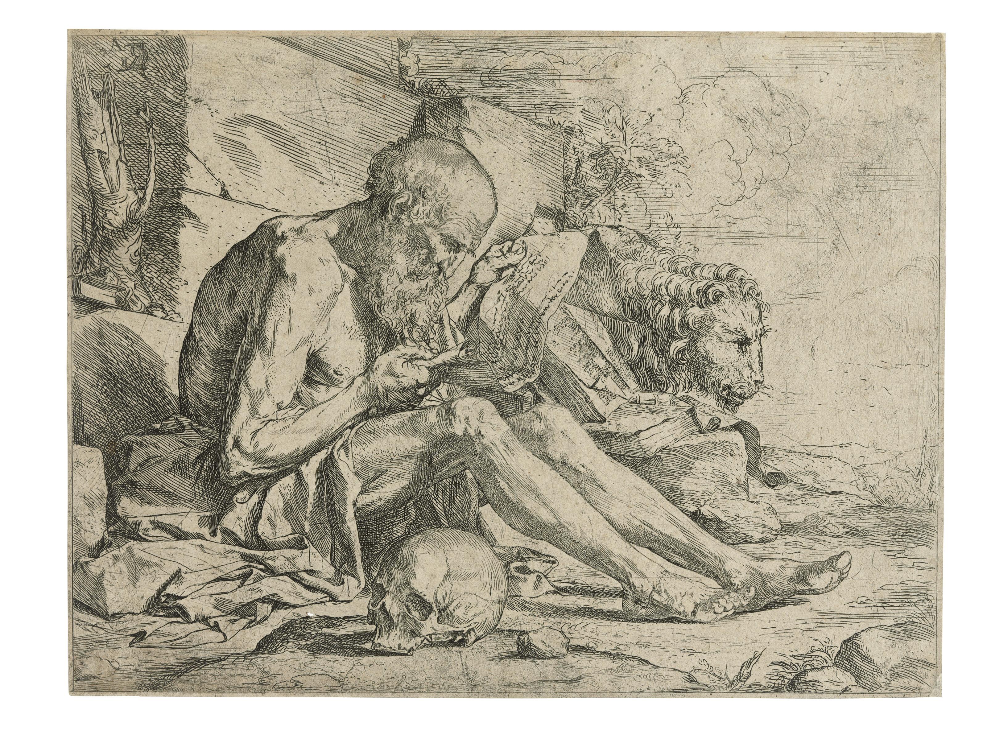 Jusepe De Ribera - Saint Jerome reading