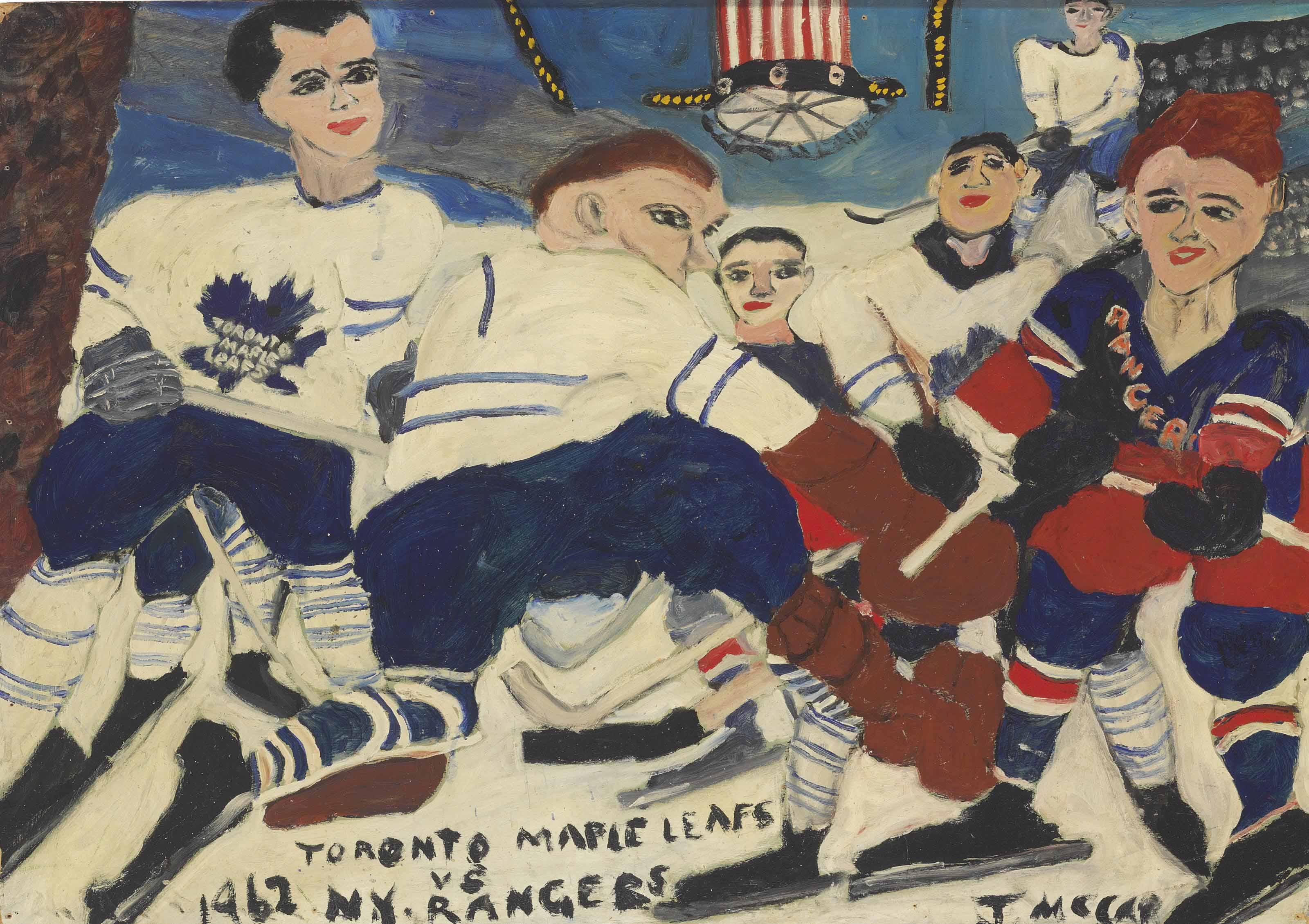 Justin Mccarthy - Toronto Maple Leafs Vs. N.Y. Rangers, Dated 1962