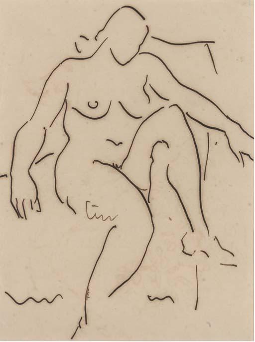 Justin Pieris Daraniyagala - Model Seated In Repose
