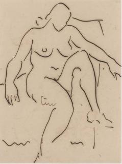 Justin Pieris Daraniyagala - Model Seated In Repose