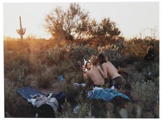 Justine Kurland - Clothes Make the Man, Desert Scene, Sonoma Desert, Arizona, 2001