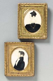 Justus Dalee - Two Portraits of a Man and Woman