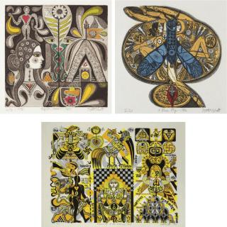 Jyoti Bhatt - Prakruti, 1967; A Blue Fly, 1972; Beginning A Journey, 1986 