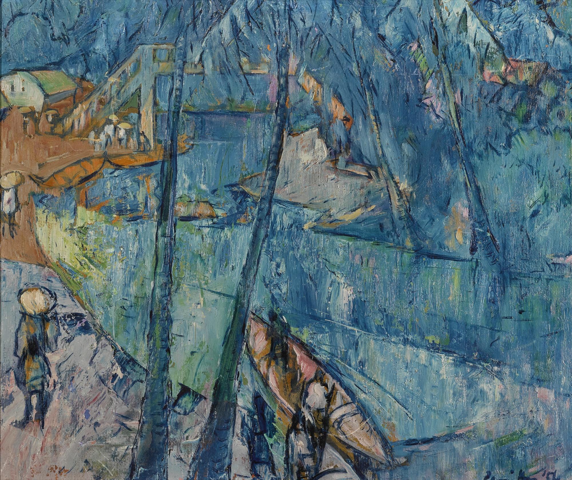 K. C. S. Paniker - Untitled (River Scene)