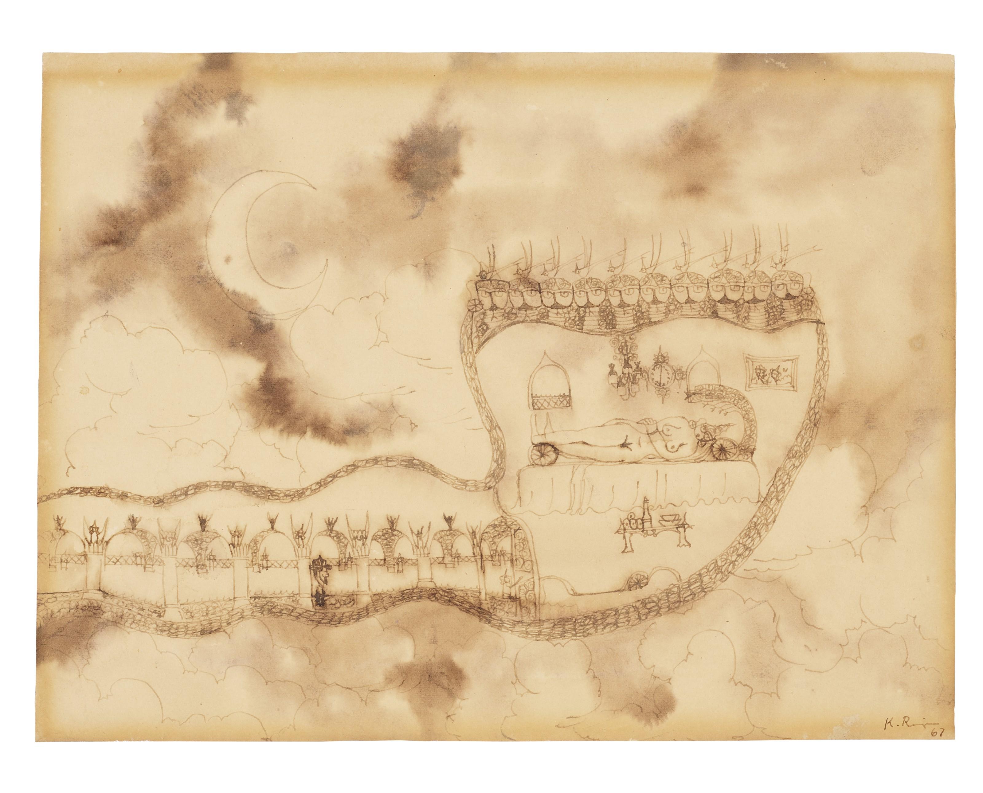 K.G. Ramanujam - Untitled (Sleeping Princess)