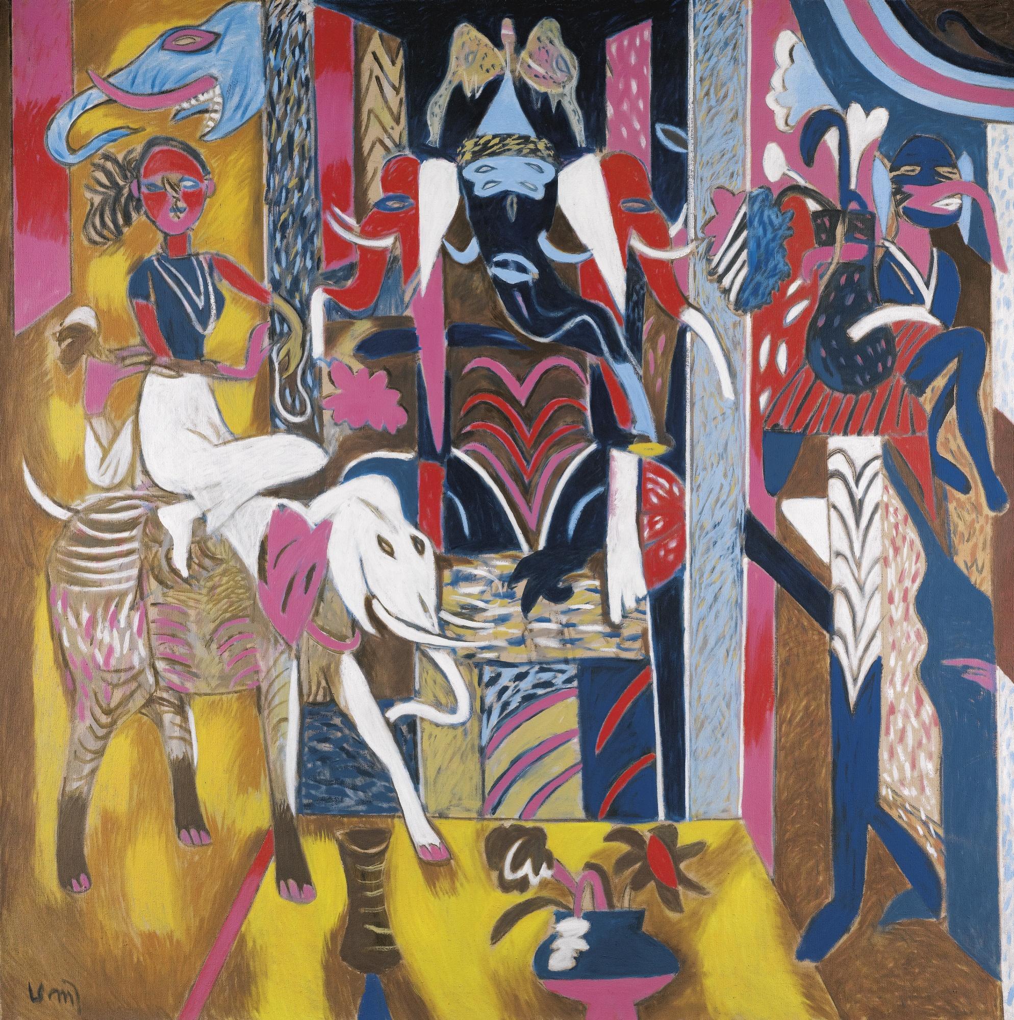 K. G. Subramanyan - Mask, Icon, Mount, Mascot