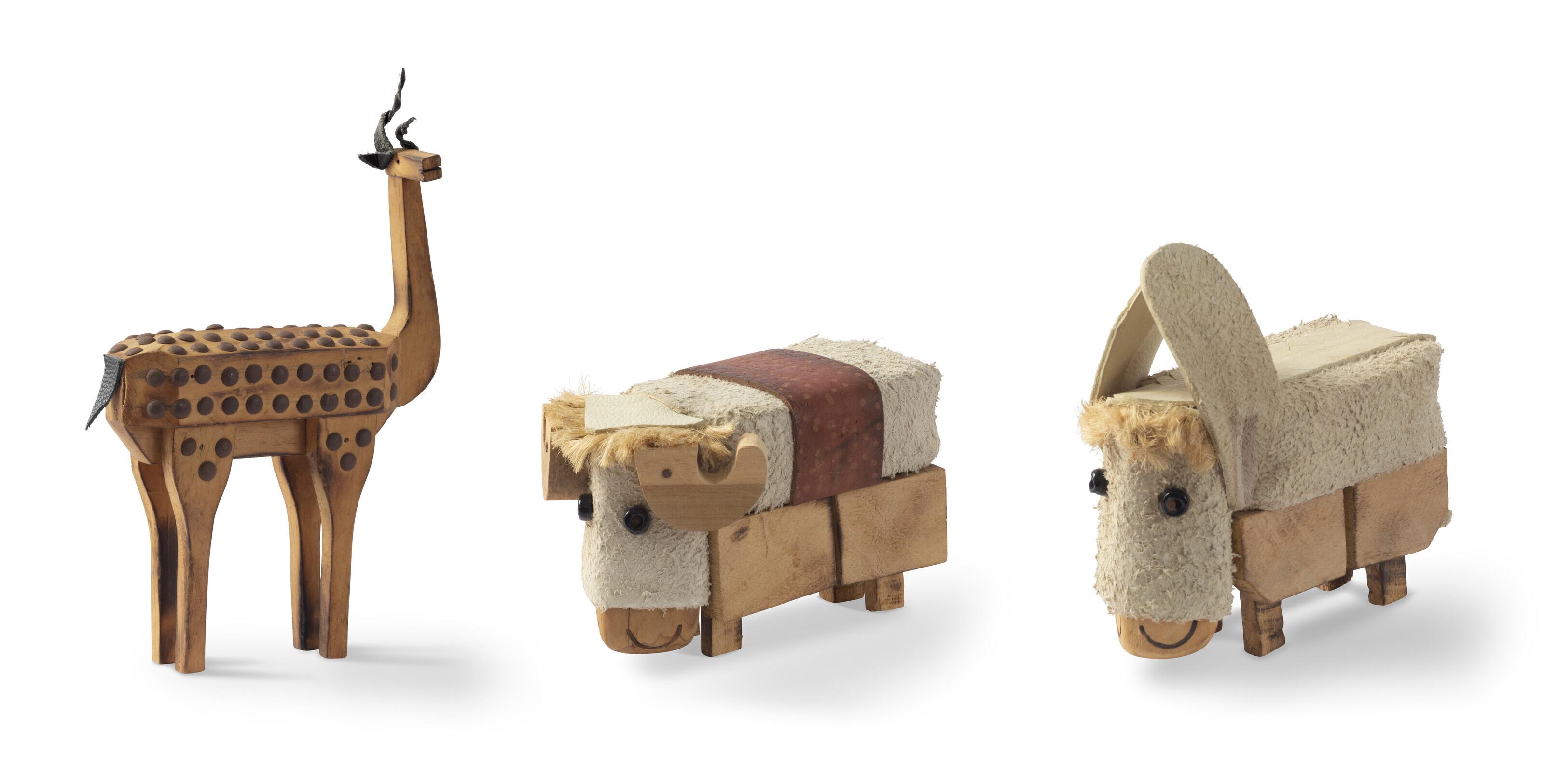 K. G. Subramanyan - Untitled (Gazelle; Bison; Mule)