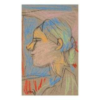 K. G. Subramanyan - Untitled (Portrait Of A Girl)