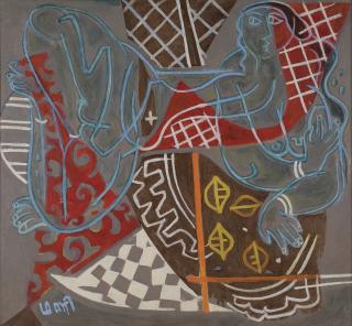 K. G. Subramanyan - Untitled (Reclining Woman)