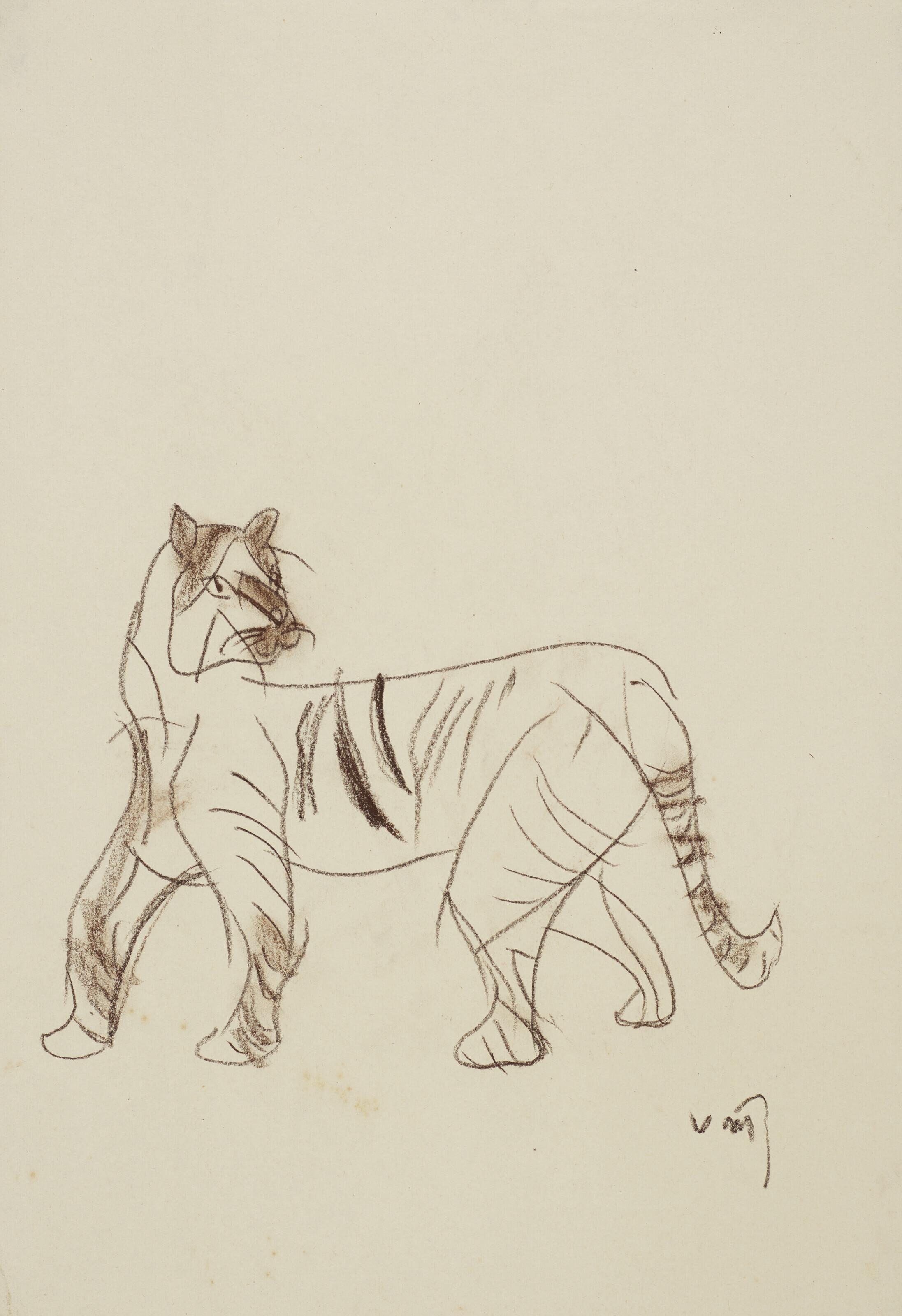 K.G. Subramanyan - Untitled (Tiger)