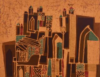 K. Laxma Goud - Untitled (Cityscape)