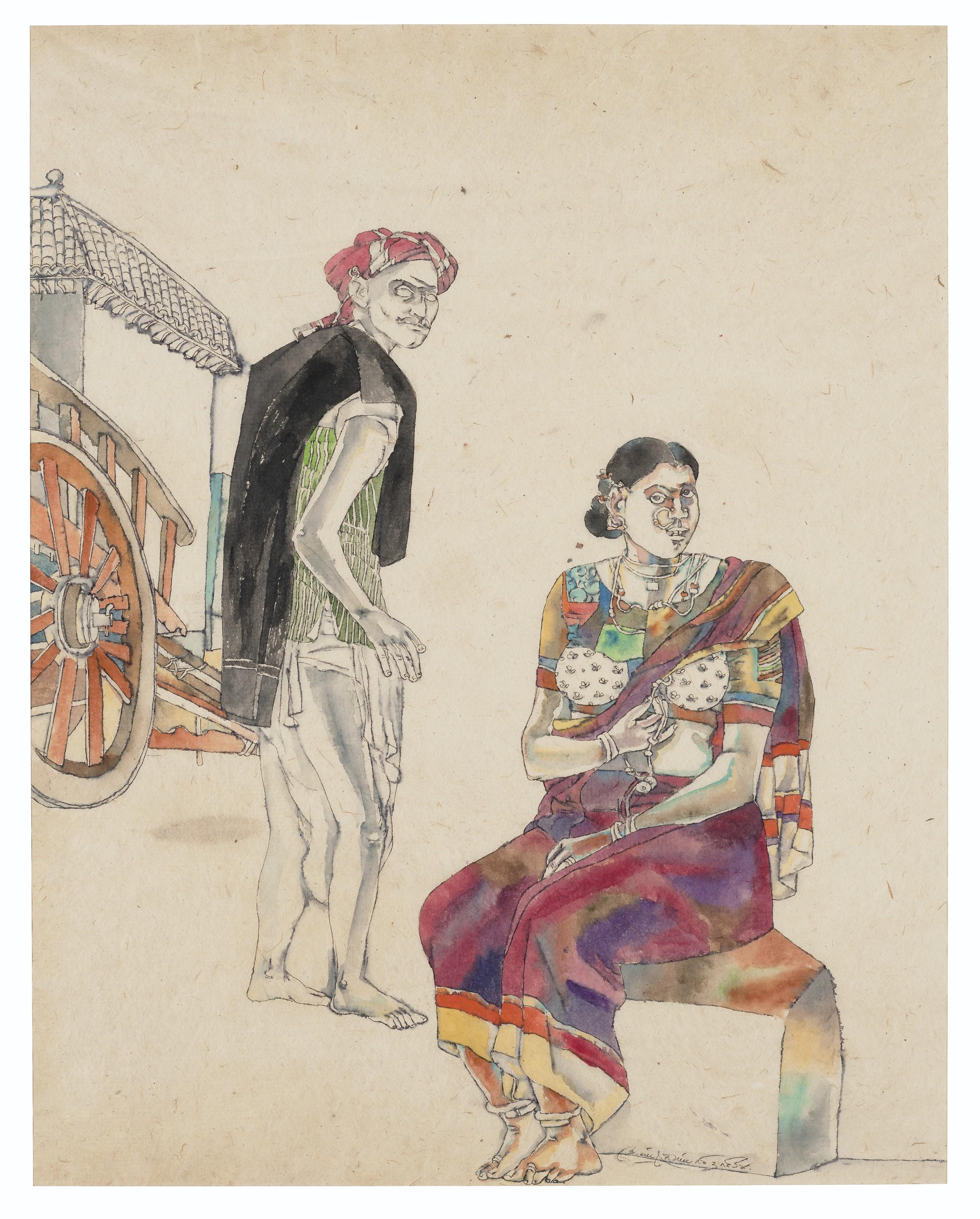 K. Laxma Goud - Untitled (Couple)