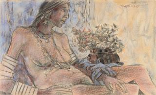 K. Laxma Goud - Untitled (Nude)