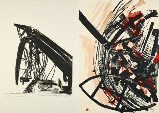 K.R.H. Sonderborg - Konvolut von 2 Lithografien.