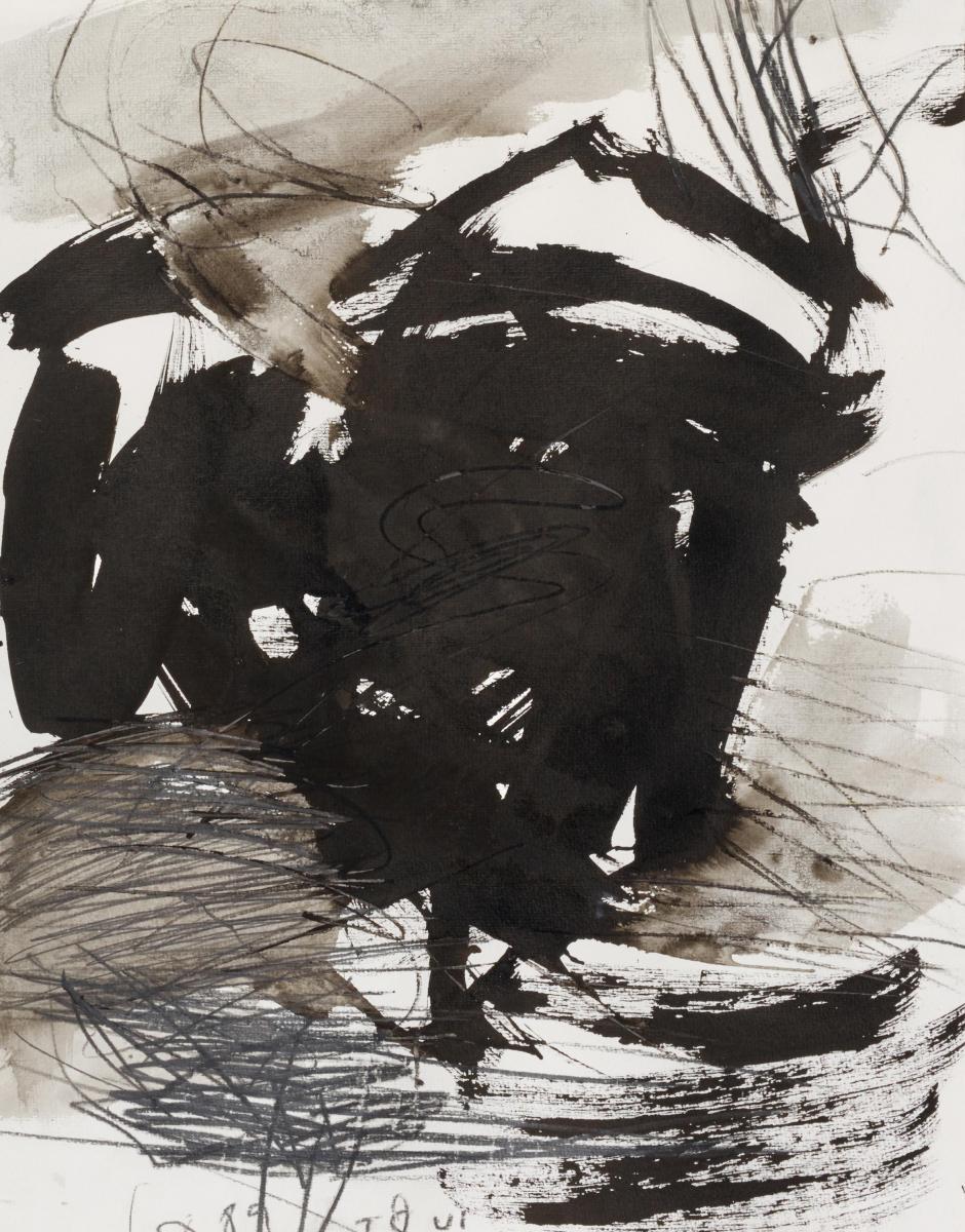 K.R.H. Sonderborg - Ohne Titel (Abstrakte Komposition).