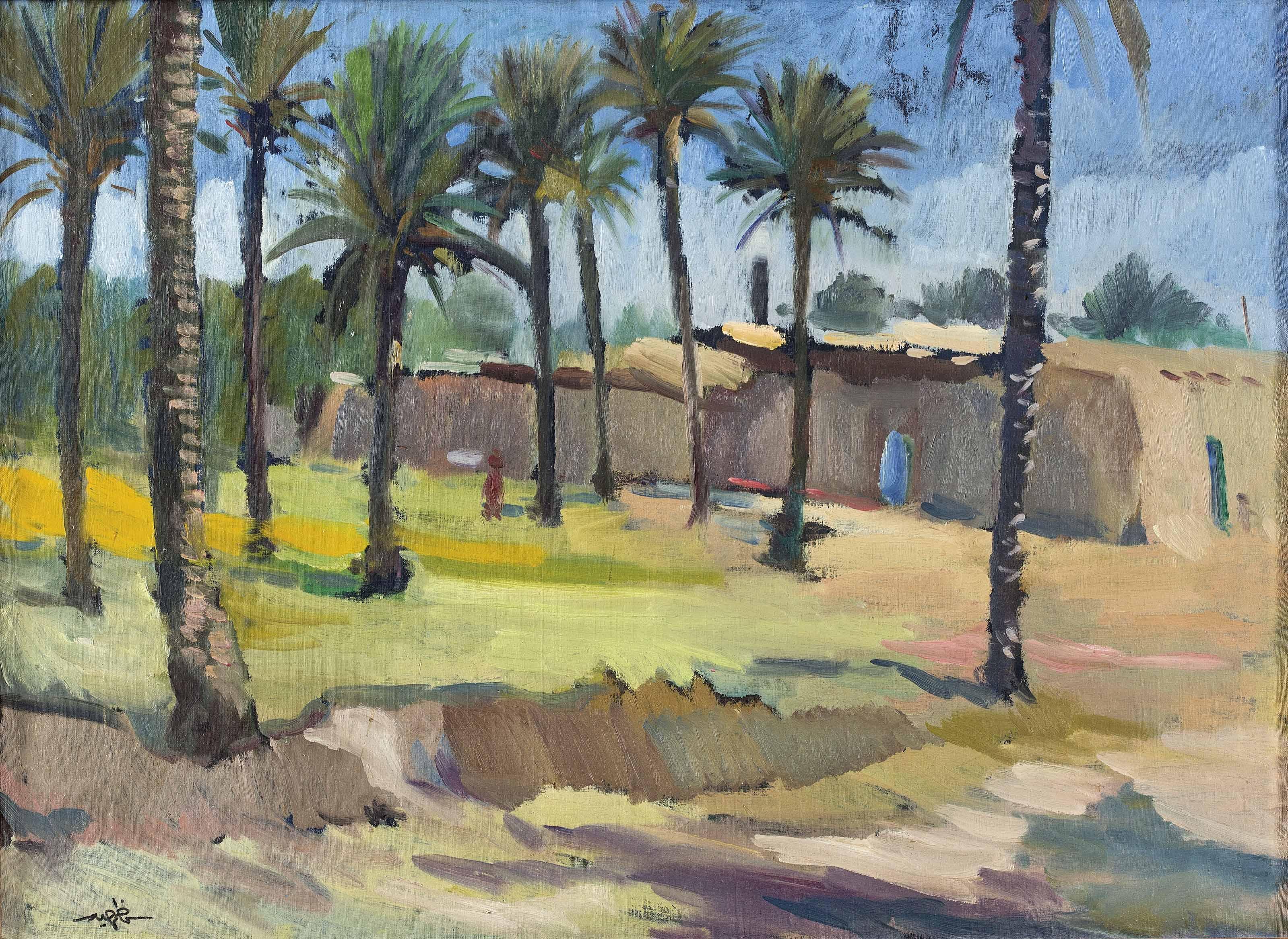 Kadhim Haider - A View of Palm Trees in Taarimiyah Baghdad