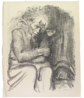 Käthe Kollwitz - Abschied und Tod (K. 187; Kn. 200IIb)