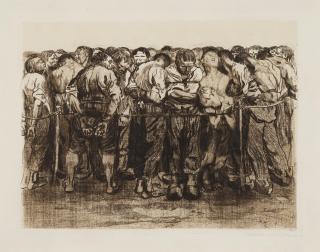 Käthe Kollwitz - Die Gefangenen (The Prisoners), from Bauernkrieg