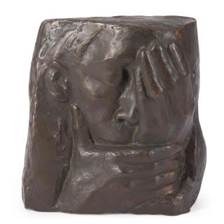 Käthe Kollwitz - Die Klage/A Posthumous Casting 10 5/8 x 10 3/8 x 4 in. (27.0 x 26.4 x 10.0 cm)