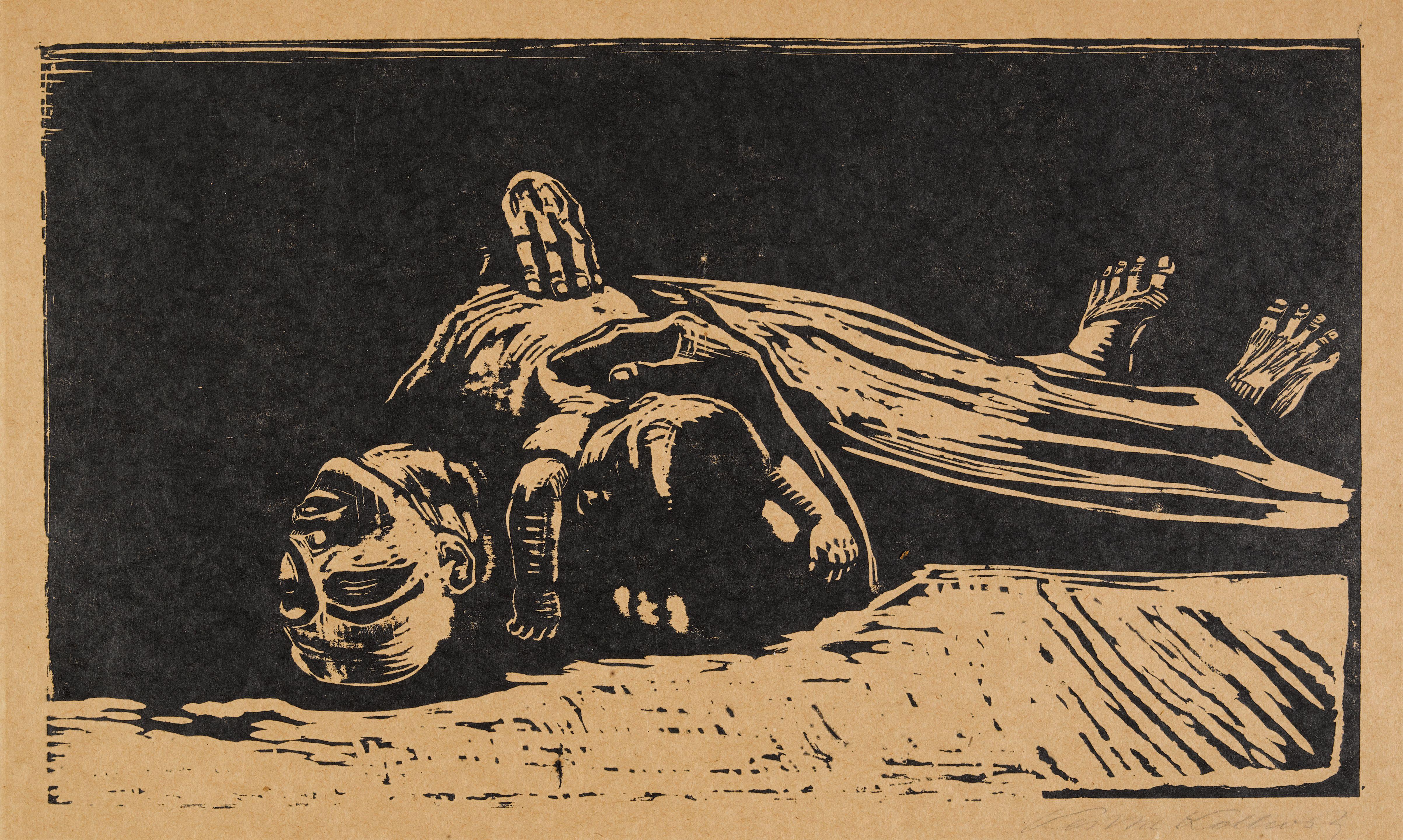 Käthe Kollwitz - Die Witwe II (The Widow II), from Krieg