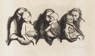 Käthe Kollwitz - In der Sprechstunde des Kinderarztes (K. 149)
