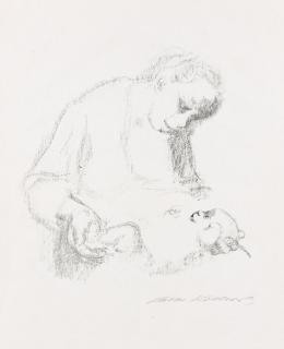 Käthe Kollwitz - Junge Mutter mit Säugling